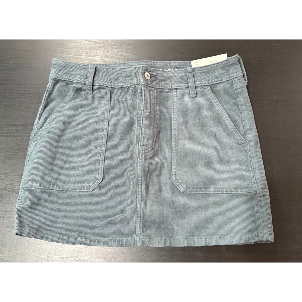 American Eagle stretch corduroy mini skirt size 10 high rise 30W NEW NWT
